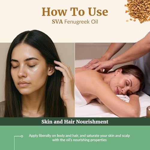 SVA Fenugreek Öl 118ml – Premium Trägeröl für Haarpflege, Kopfhautmassage & Hautpflege mit Pipette