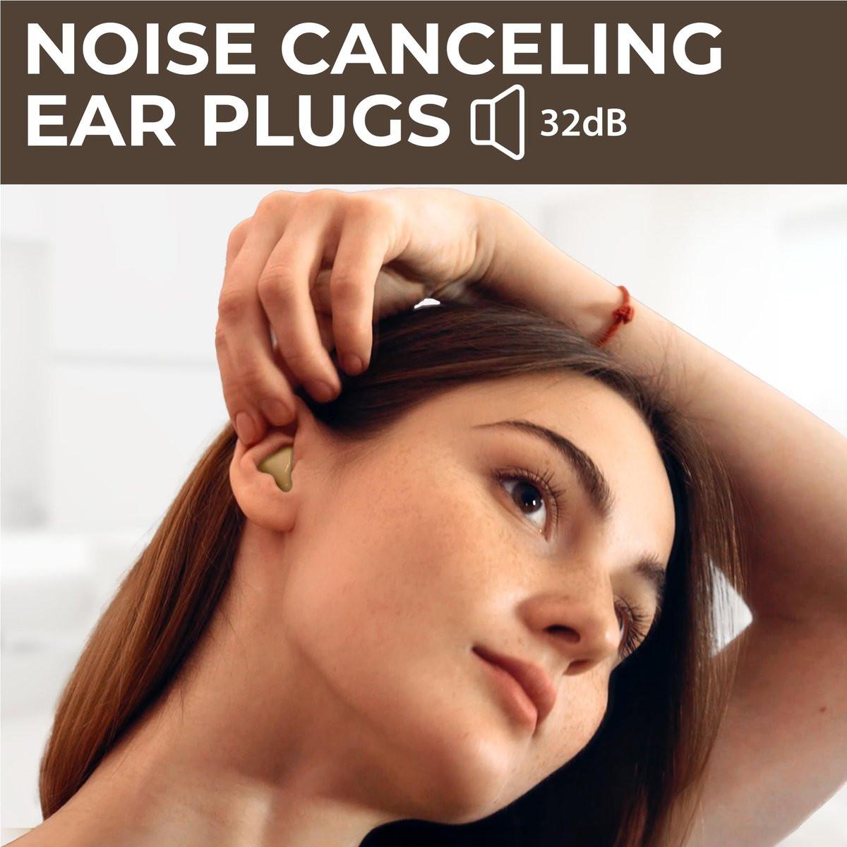 Peace&Quiet PQ Silikon-Ohrstöpsel zum Schlafen – 15 Wachs-Ohrstöpsel für Schlaf und Schwimmen, weiche Ohrkissen, Geräuschunterdrückung 32 dB, hautfarben