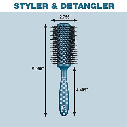 The Knot Dr. Haarbürste von Conair – Föhnbürste für alle Haartypen – Runde Bürste für Blowout – Belüftete Rundbürste