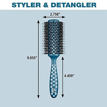 The Knot Dr. Haarbürste von Conair – Föhnbürste für alle Haartypen – Runde Bürste für Blowout – Belüftete Rundbürste