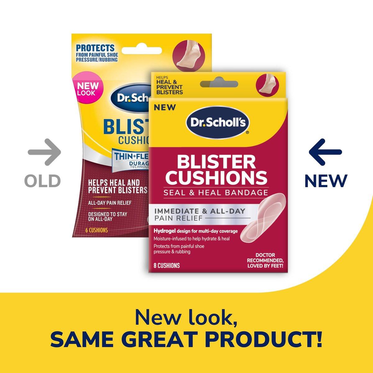 Dr. Scholl's Blister Cushions Seal & Heal Pflaster mit Hydrogel-Technologie, 8 Stück // Sofortige & langanhaltende Schmerzlinderung, dünn, flexibel & nahezu unsichtbar, feuchtigkeitsspendend