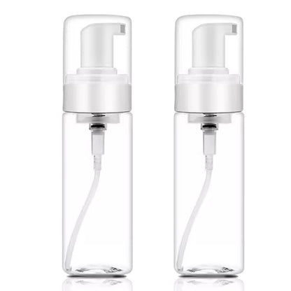 Schaumseifenspender aus Kunststoff, 2 Stück, 200 ml / 7 oz, durchsichtige leere Sprühflasche, nachfüllbarer Seifenspender für Handseife, Ombre