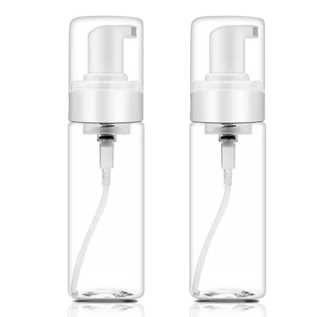 Schaumseifenspender aus Kunststoff, 2 Stück, 200 ml / 7 oz, durchsichtige leere Sprühflasche, nachfüllbarer Seifenspender für Handseife, Ombre