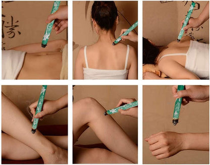 OSPNIEEK Reine Moxa-Rollen, 10 Stück handgefertigte milde Moxibustion-Beifußstäbchen, natürliche Moxa-Kegel für Akupressur an Taille, Nacken, Knien und Rücken, Ai Jiu 艾草条 艾灸