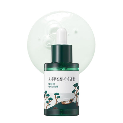 ROUND LAB Pine Calming Cica Ampulle 1,01 oz – Beruhigendes & feuchtigkeitsspendendes Serum mit Pine Cica & Hyaluronsäure zur Stärkung der Hautbarriere, sanfter Peeling & tiefer Feuchtigkeit, koreanische Hautpflege