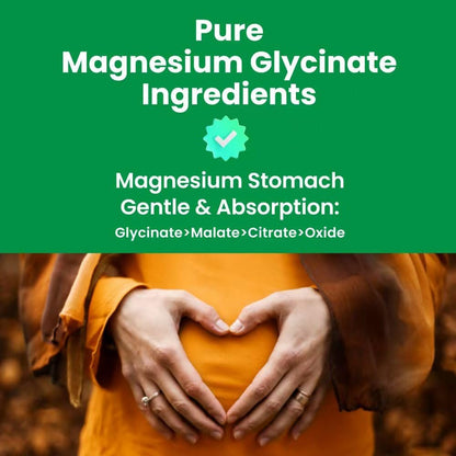 Magnesium Glycinat 500mg Kapseln – Hoch absorbierbare, sanfte Form – Hochreines Magnesium-Mineralpräparat für Frauen und Männer – 120 Kapseln, hergestellt in den USA (1 Packung)