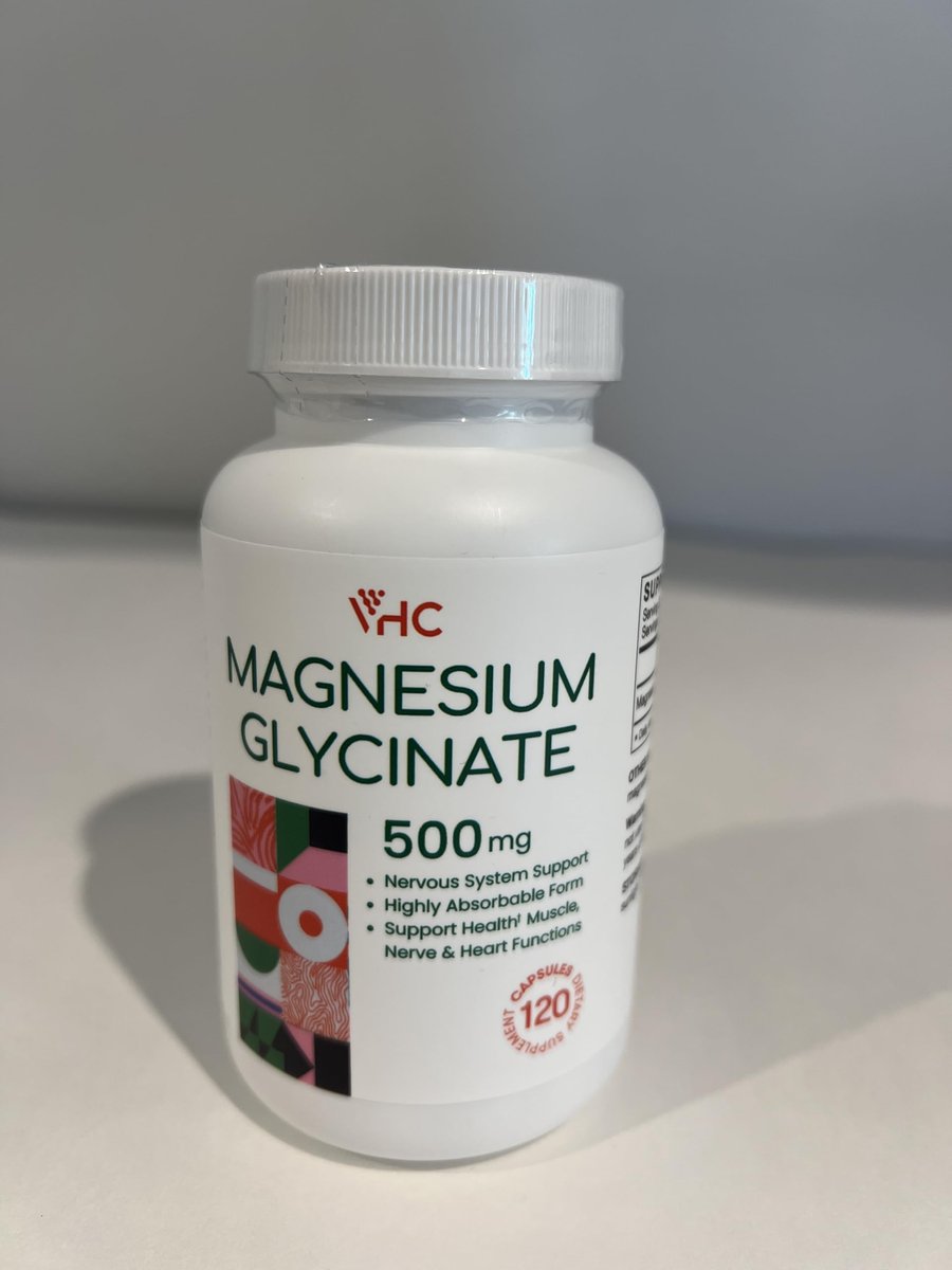 Magnesium Glycinat 500mg Kapseln – Hoch absorbierbare, sanfte Form – Hochreines Magnesium-Mineralpräparat für Frauen und Männer – 120 Kapseln, hergestellt in den USA (1 Packung)
