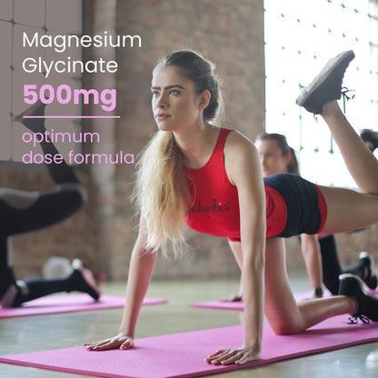 Magnesium Glycinat 500mg Kapseln – Hoch absorbierbare, sanfte Form – Hochreines Magnesium-Mineralpräparat für Frauen und Männer – 120 Kapseln, hergestellt in den USA (1 Packung)