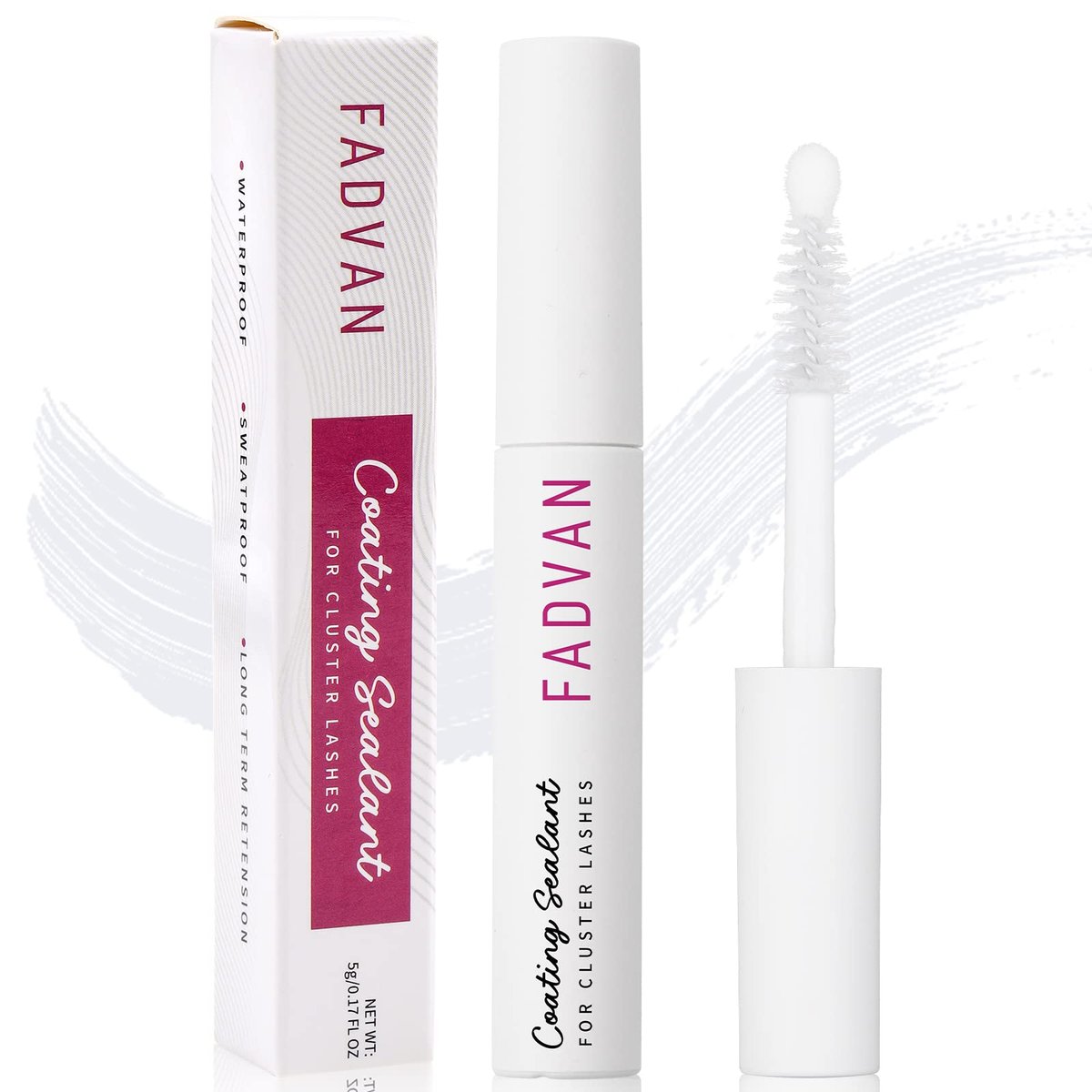 FADVAN Lash Sealant für Wimpernverlängerungen – Übernacht-Wimpernversiegelung für DIY-Beschichtung, lang anhaltend bis zu 2 Wochen (5 ml, klar)