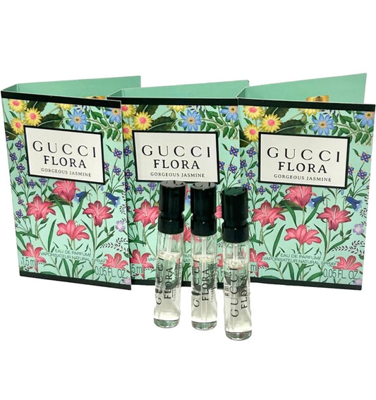 Gucci Flora Gorgeous Jasmine Eau de Parfum für Damen – Probenset (3 x 1,5 ml / 0,05 oz)