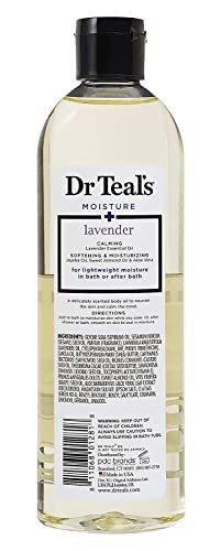 Dr. Teal's Badeöl Geschenkset (2er Pack, je 250 ml) – Lavendel & Sheabutter – Ätherische Öle für Feuchtigkeit und Entspannung – Spa-Erlebnis zu Hause