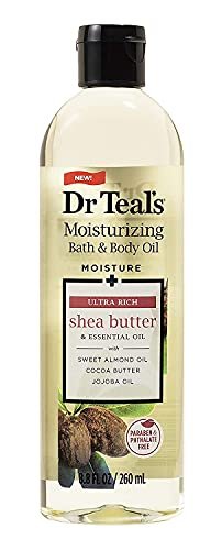 Dr. Teal's Badeöl Geschenkset (2er Pack, je 250 ml) – Lavendel & Sheabutter – Ätherische Öle für Feuchtigkeit und Entspannung – Spa-Erlebnis zu Hause