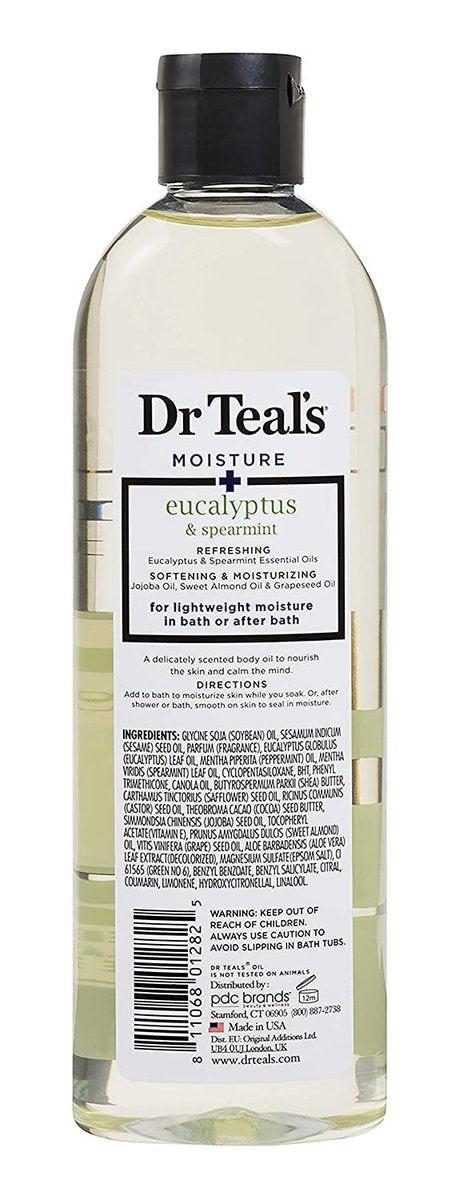 Dr. Teals Badeöl Geschenkset (3er-Pack, 8,8 oz) – Eukalyptus, Sheabutter & Kokosnussöl – Ätherische Öle für Hautpflege und Stressabbau