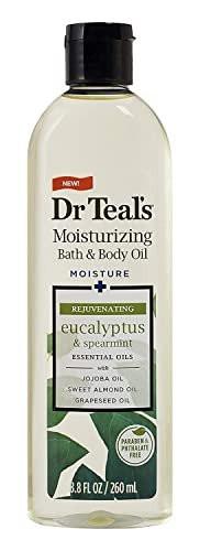 Dr. Teals Badeöl Geschenkset (3er-Pack, 8,8 oz) – Eukalyptus, Sheabutter & Kokosnussöl – Ätherische Öle für Hautpflege und Stressabbau