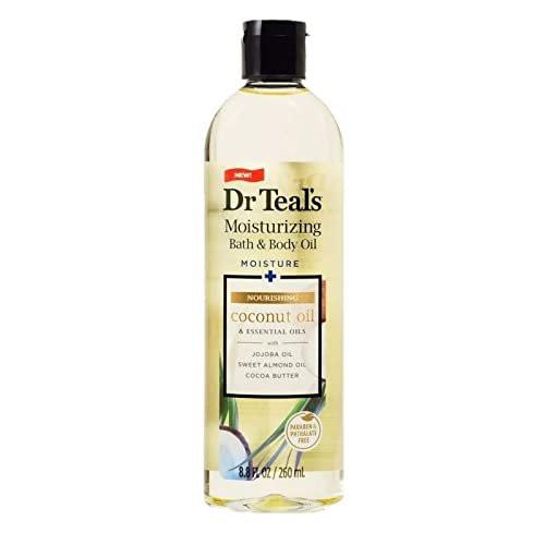 Dr. Teals Badeöl Geschenkset (3er-Pack, 8,8 oz) – Eukalyptus, Sheabutter & Kokosnussöl – Ätherische Öle für Hautpflege und Stressabbau