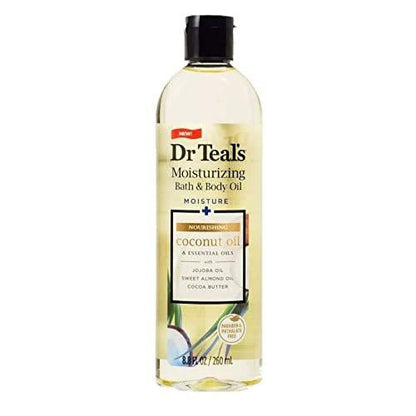 Dr. Teals Badeöl Geschenkset (3er-Pack, 8,8 oz) – Eukalyptus, Sheabutter & Kokosnussöl – Ätherische Öle für Hautpflege und Stressabbau