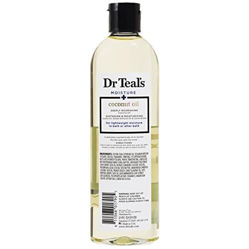 Dr. Teals Badeöl Geschenkset (3er-Pack, 8,8 oz) – Eukalyptus, Sheabutter & Kokosnussöl – Ätherische Öle für Hautpflege und Stressabbau