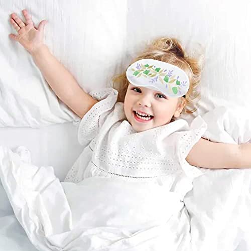 12 Stück Schlafmasken für Übernachtungspartys – Weiße weiche Augenmasken zum Bemalen mit 8 Stoffmalstiften