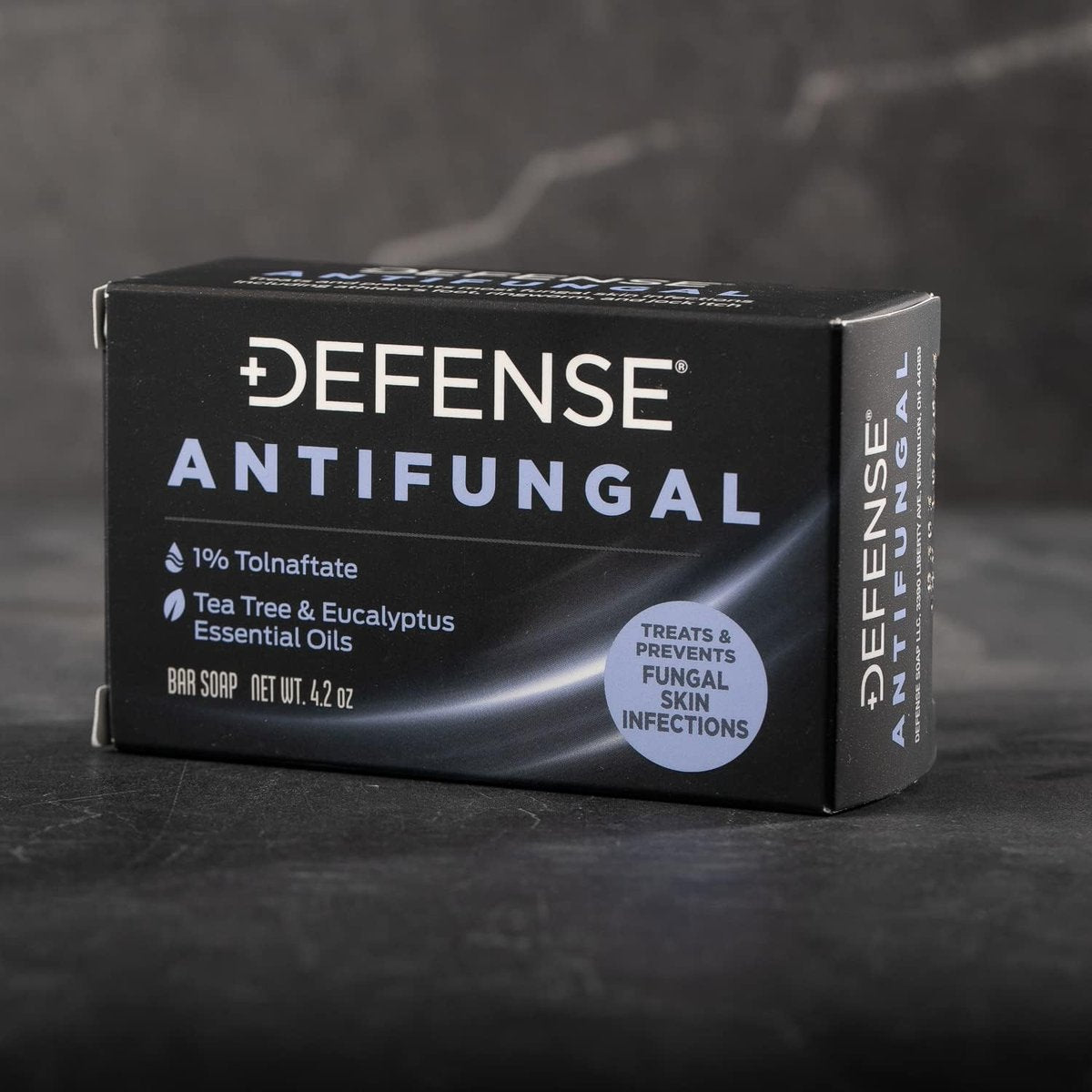 Defense Antifungal Bar Soap | Medizinische Seife gegen Juckreiz, Ringelflechte, Fußpilz, Hautpilz – Antimykotische Behandlung (1 Bar, ohne Behälter)