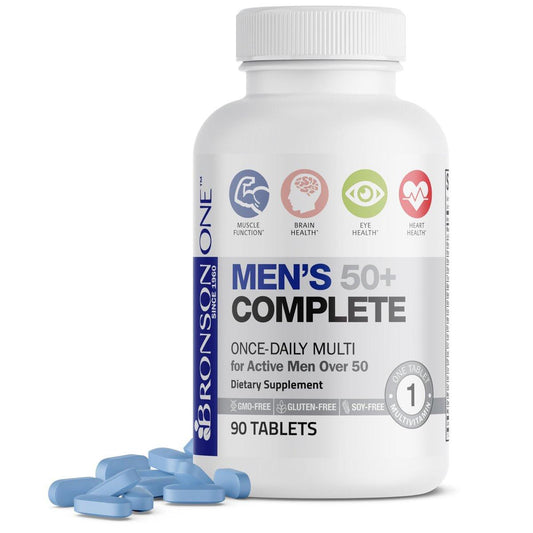 Bronson ONE Daily Men's 50+ Complete Multivitamin Multimineral, 90 Tabletten
