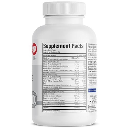 Bronson ONE Daily Men's 50+ Complete Multivitamin Multimineral, 90 Tabletten