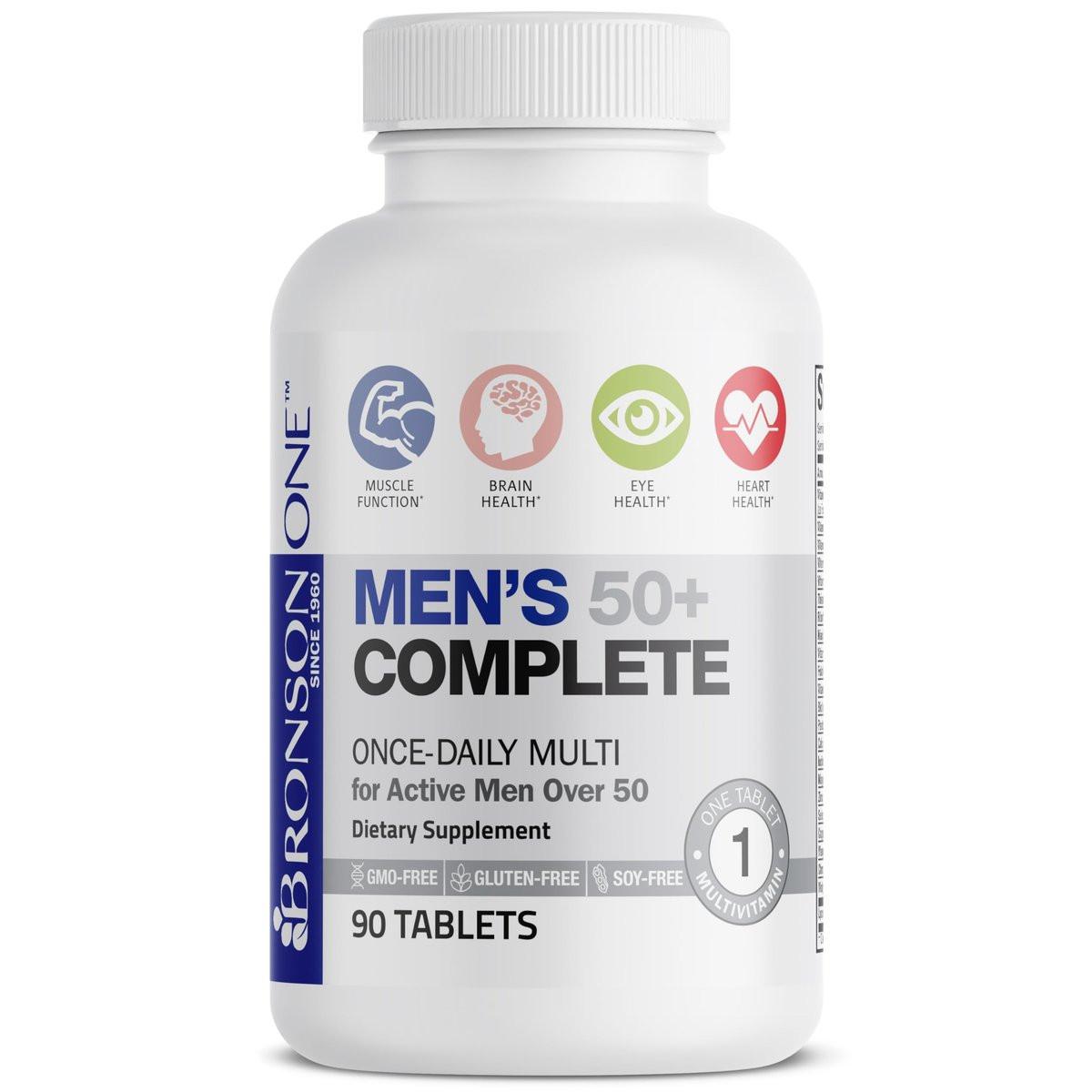 Bronson ONE Daily Men's 50+ Complete Multivitamin Multimineral, 90 Tabletten