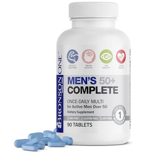 Bronson ONE Daily Men's 50+ Complete Multivitamin Multimineral, 90 Tabletten