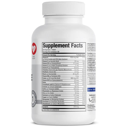 Bronson ONE Daily Men's 50+ Complete Multivitamin Multimineral, 90 Tabletten