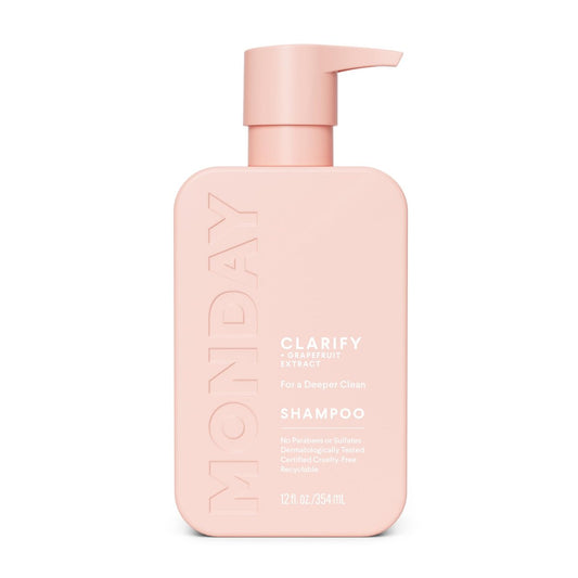 MONDAY HAIRCARE CLARIFY Shampoo mit Grapefruit-Extrakt & Ceramiden für fettiges Haar und Rückstandsbildung 354 ml