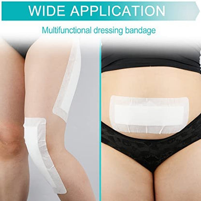 Atmungsaktiver Wundverband für Knie-OP: 4x10 Zoll, 10 Stück – EaseCare