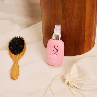 ALFAPARF MILANO Semi di Lino Moisture Nutritive Leave-In Haar-Entwirrspray mit Hitzeschutz – Professioneller entwirrender Conditioner für trockenes Haar – macht weich und verleiht Glanz (125 ml)
