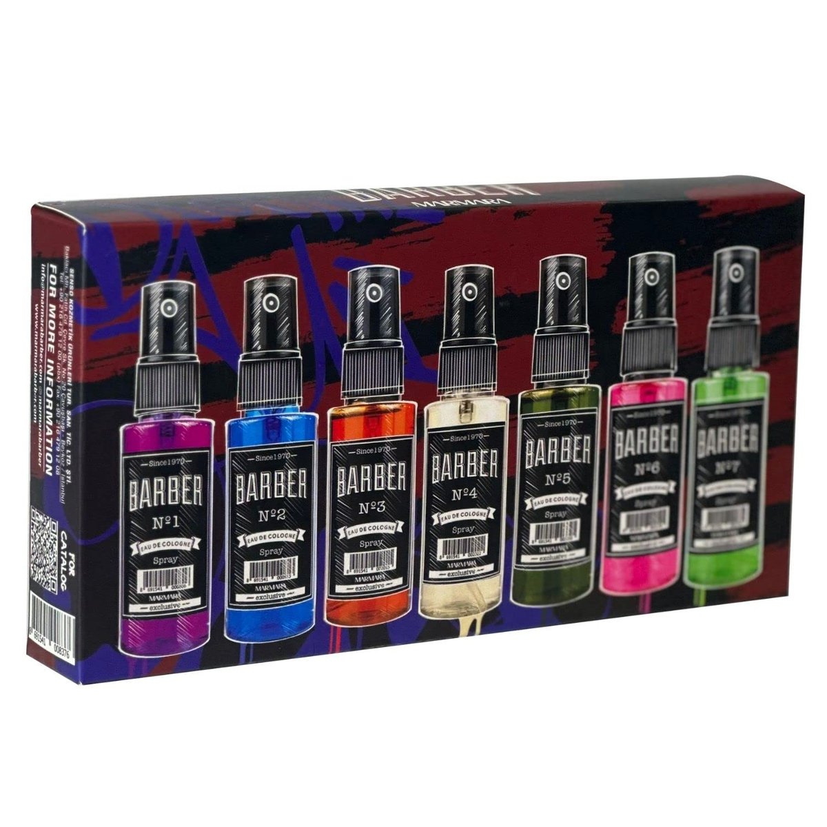Marmara Barber Cologne – Die beste Wahl für moderne Barbers und traditionelle Rasierfans im Reiseformat (50 ml, Travel Set)