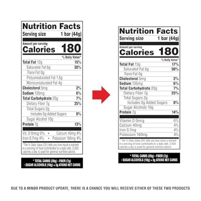 Atkins Karamell-Schokoladen-Nuss-Riegel, Protein-Snack, 7g Protein, 2g Zucker, Ballaststoffreicher Snack, 16er Pack