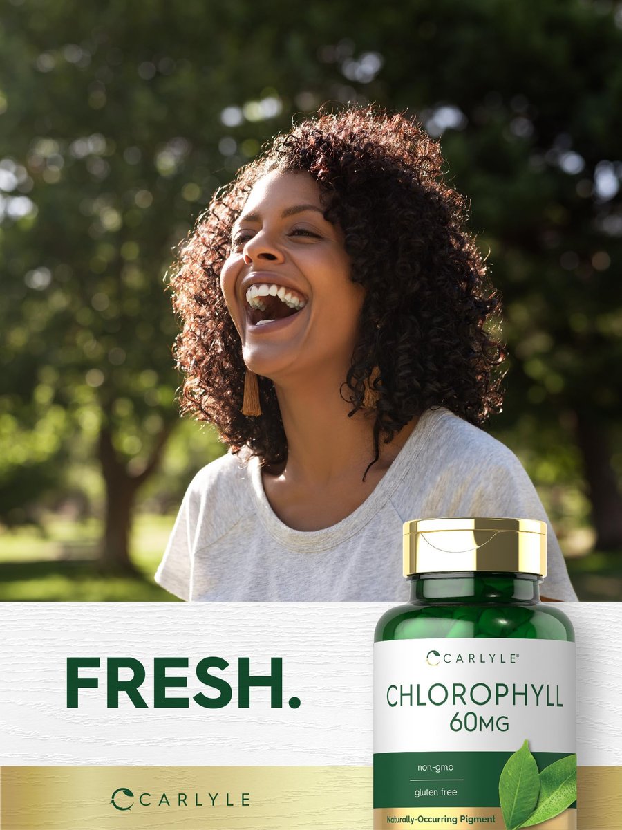 Carlyle Chlorophyll Kapseln | 90 Kapseln | Natürlich vorkommendes Pigment | Chlorophyll-Konzentrat Nahrungsergänzungsmittel | Non-GMO, Glutenfrei Komplex