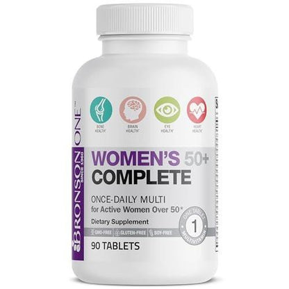 Bronson ONE Daily Frauen 50+ Komplett-Multivitamin & Multimineral, 90 Tabletten