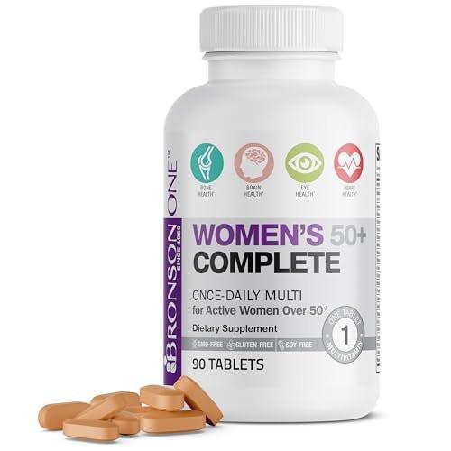 Bronson ONE Daily Frauen 50+ Komplett-Multivitamin & Multimineral, 90 Tabletten