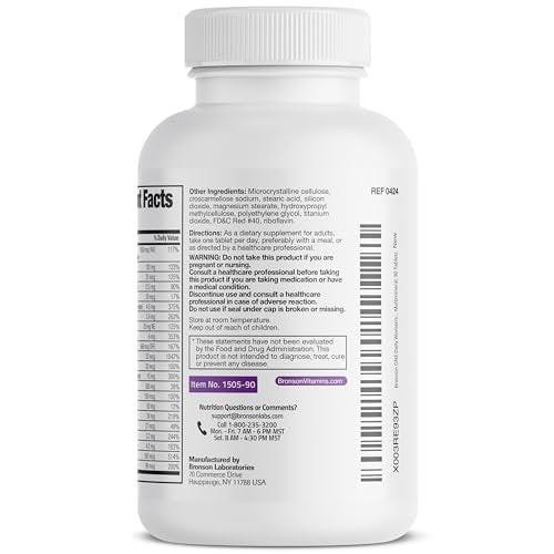 Bronson ONE Daily Frauen 50+ Komplett-Multivitamin & Multimineral, 90 Tabletten