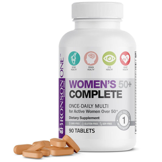 Bronson ONE Daily Frauen 50+ Komplett-Multivitamin & Multimineral, 90 Tabletten