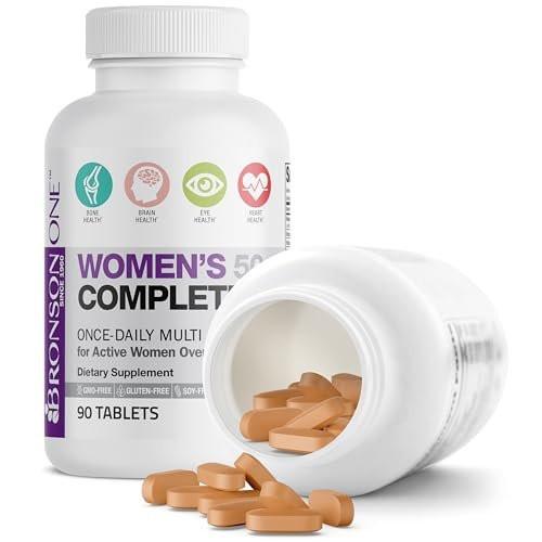 Bronson ONE Daily Frauen 50+ Komplett-Multivitamin & Multimineral, 90 Tabletten