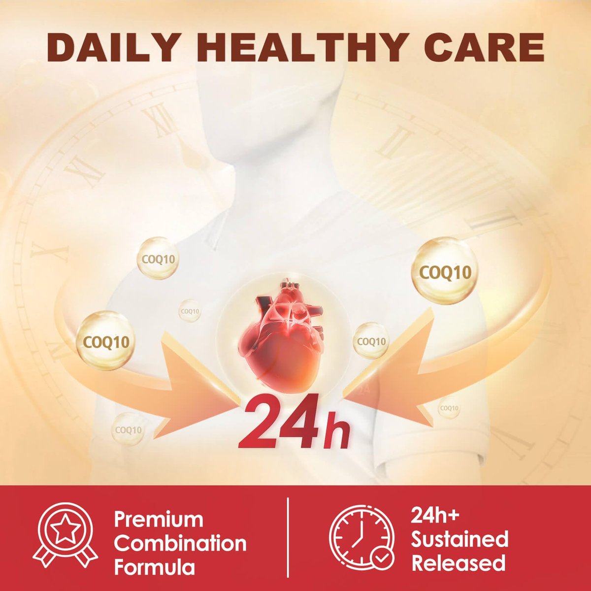 CoQ10 200 mg Weichkapseln mit Vitamin E & Omega 3-6-9 & PQQ - Hochabsorbierendes Coenzym Q10 mit Bioperin | Maximale Antioxidantien | Unterstützt das Herz & die zelluläre Energieproduktion | 120 Portionen