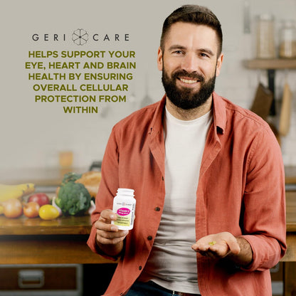 GeriCare Hochdosierte Vitamin-E-Kapseln – 400 IE für Haut- und Immununterstützung, 180 mg | 100 Stück | Bio-Vitamin E für Frauen und Männer