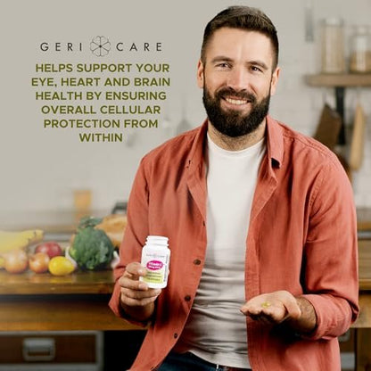 GeriCare Hochdosierte Vitamin-E-Kapseln – 400 IE für Haut- und Immununterstützung, 180 mg | 100 Stück | Bio-Vitamin E für Frauen und Männer