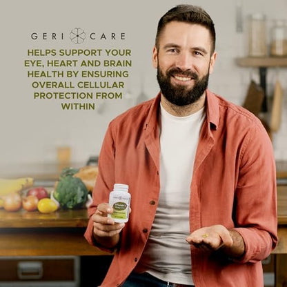 GeriCare Hochdosiertes Vitamin E Kapseln – 100 IE für Haut- und Immununterstützung, 45 mg | 100 Stück | Organisches Vitamin E für Frauen und Männer