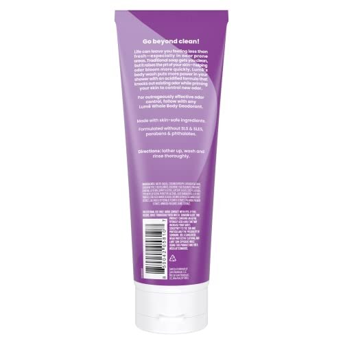 Lume Acidified Body Wash – 24-Stunden-Geruchskontrolle – Entfernt Gerüche besser als Seife – Feuchtigkeitsspendende Formel – Ohne SLS oder Parabene – Von Gynäkologen entwickelt – 8,5 Unzen (Lavendel Salbei)