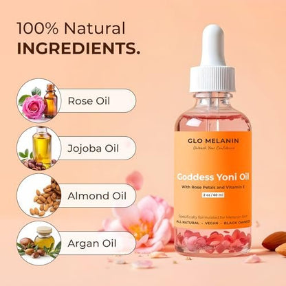 Glo Melanin Yoni Öl-Waschpflege für Frauen – pH-Balance & Feuchtigkeit, 60 ml