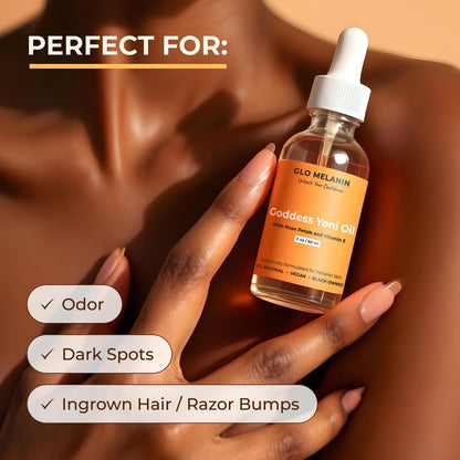 Glo Melanin Yoni Öl-Waschpflege für Frauen – pH-Balance & Feuchtigkeit, 60 ml