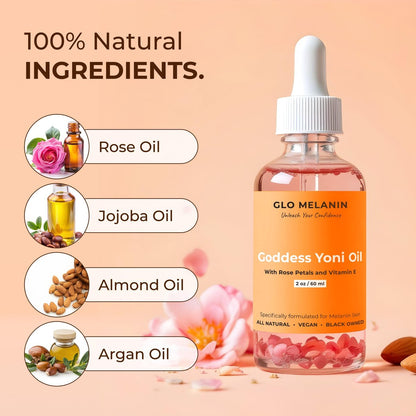 Glo Melanin Yoni Öl-Waschpflege für Frauen – pH-Balance & Feuchtigkeit, 60 ml