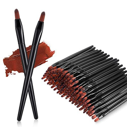 Yaomiao 120 Stück Einweg-Lippenpinsel, kleine Lippenapplikatoren, multifunktionale Bürsten für Lippenstift, Make-up, Concealer, Augenbrauen, Foundation, Verblenden