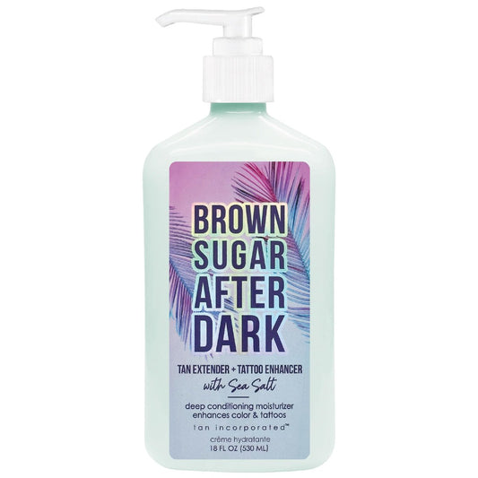 Brown Sugar After Dark Bräunungsverlängerer & Tattoo-Verstärker, Meersalz, Tigergras & Meeresbotanik mit Triple-Coconut-Komplex, 532 ml