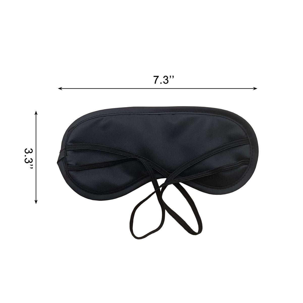Medsuo 3er-Pack Bequeme Schlafmasken – Leichte Augenmaske für Reisen, Schlaf und Partys (Schwarz)